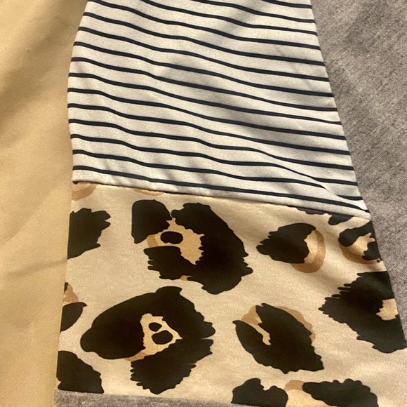 Leopard/Grey/stripe Shirt/tunic - Picture 2 of 3